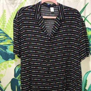 Divided Button Down Shirt